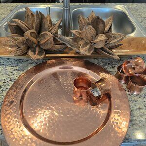 Pier1 Copper Charger Plates- Only Used Once (Set of 6)